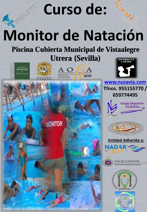 1 Cartel Curso Monitor Natación