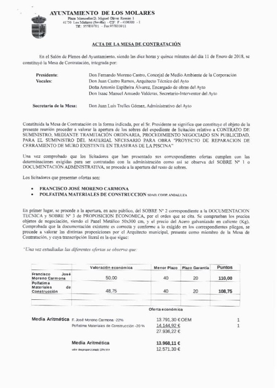 ADJUDICACION CERRAMIENTO MURO PISCINA MUNICIPAL