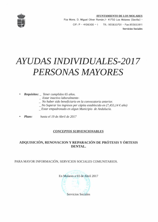 Ayudas personas mayores