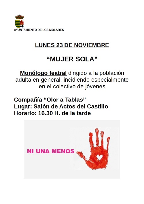 CARTEL TEATRO LOS MOLARES