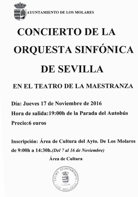 CONCIERTO ORQUESTA SINFONICA