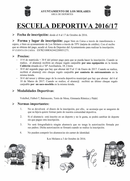 ESCUELA DEPORTIVA 16-17