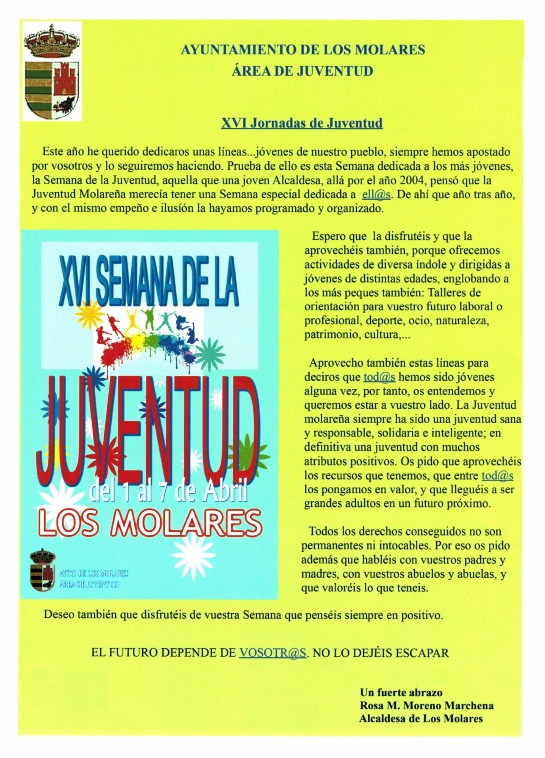 FOLLETO SEMANA DE LA JUVENTUD 2019