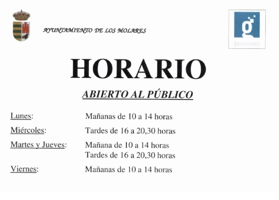 HORARIO GUADALINFO