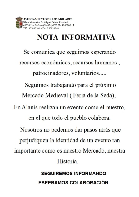 Nota Informativa del Mercado2015