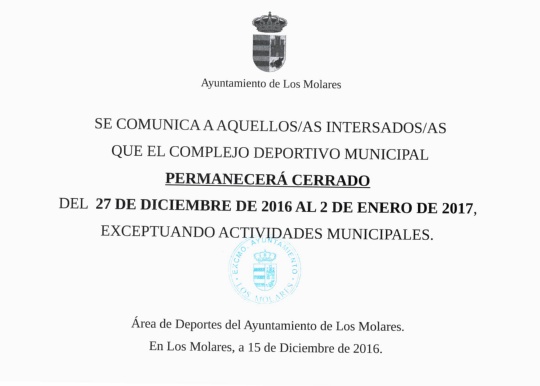 POLIDEPORTIVO CERRADO NAVIDAD