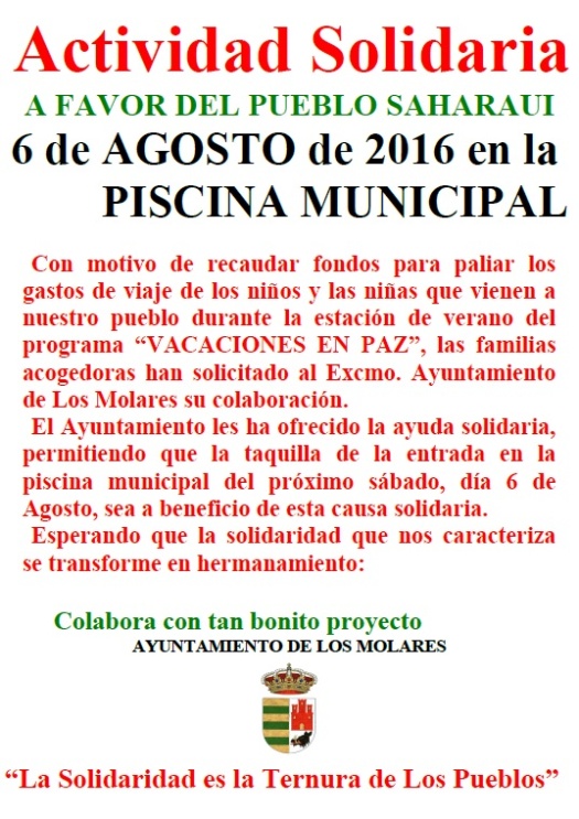 actividad solidaria 2016