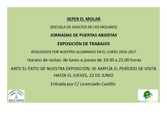 cartel anuncio exposición